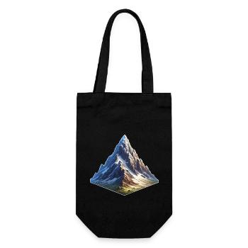 Berg - Geschenkbeutel für Flaschen - Schwarz - Vorne