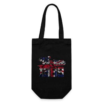 VINTAGE 1989 UK 37TH BIRTHDAY - Gift Bag for Bottles - black - Front