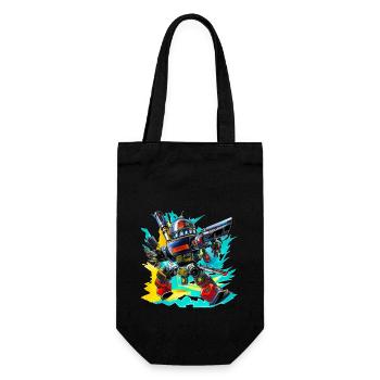 Evil Robot Series 008 - Gift Bag for Bottles - black - Front