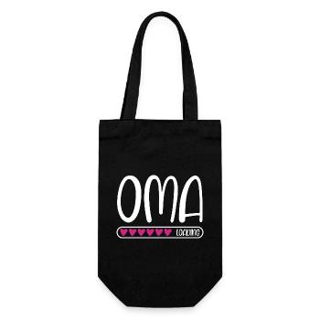 Oma loading - Geschenkbeutel für Flaschen - Schwarz - Vorne