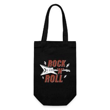Rock n roll Graphic - Gift Bag for Bottles - black - Front