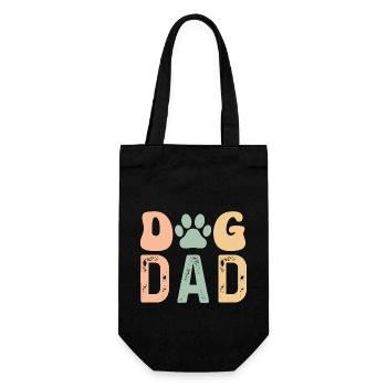 Dog Dad - Gift Bag for Bottles - black - Front