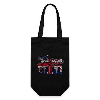 VINTAGE 2000 UK 26TH BIRTHDAY - Gift Bag for Bottles - black - Front