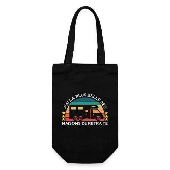 La plus belle maison de retraite humour camping - Sac à bouteille - noir - Devant