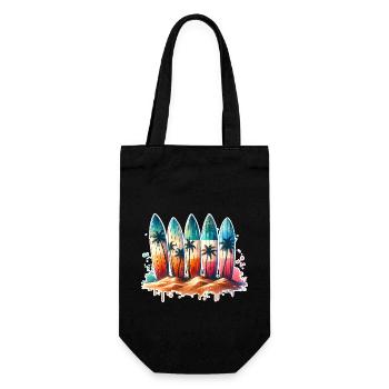 Surfing Surfers - Gift Bag for Bottles - black - Front