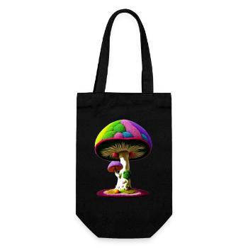 Magic Mashroom Tree - Gift Bag for Bottles - black - Front