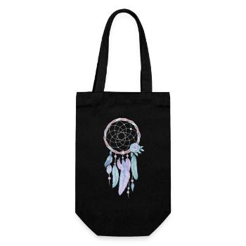 Attrape-rêves de couleurs – rêves doux et harmonie - Sac à bouteille - noir - Devant