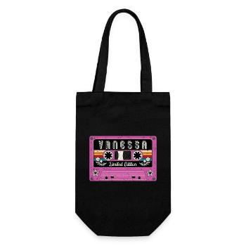 Vintage Vanessa Name - Gift Bag for Bottles - black - Front