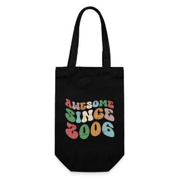 2006 Année de naissance 18e anniversaire - Sac à bouteille - noir - Devant