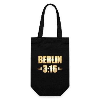 BERLIN 3:16 - Geschenkbeutel für Flaschen - Schwarz - Vorne