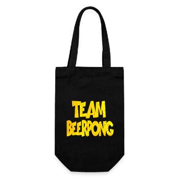Beer pong - Gift Bag for Bottles - black - Front