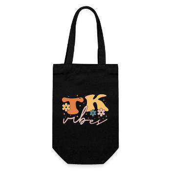 TK Vibes Wildflower Retro Teacher Daisy Kid - Sac à bouteille - noir - Devant