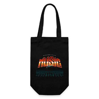 Dj Nerd de la musique - Sac à bouteille - noir - Devant