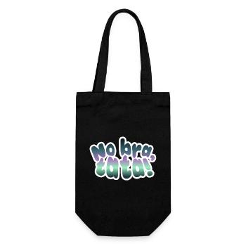No bra, tata! - Gift Bag for Bottles - black - Front