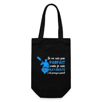 Je suis kayakiste humour kayak cadeau - Sac à bouteille - noir - Devant