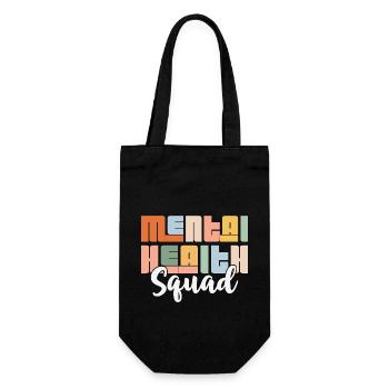 Mental Health Squad - Geschenkbeutel für Flaschen - Schwarz - Vorne