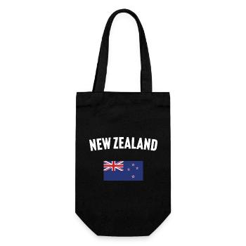 Drapeau de la Nouvelle-Zélande - Sac à bouteille - noir - Devant
