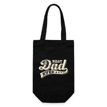 Best Dad Ever - Best Dad - Father's Day - Gift Bag for Bottles - black - Front