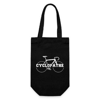 Cyclopathe humour vélo cadeau cyclisme cycliste - Sac à bouteille - noir - Devant