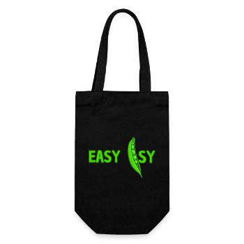 Easy peasy - Geschenkbeutel für Flaschen - Schwarz - Vorne