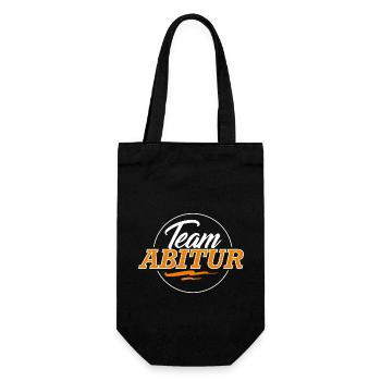 Team Abitur - Geschenkbeutel für Flaschen - Schwarz - Vorne