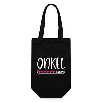 Onkel loading - Geschenkbeutel für Flaschen - Schwarz - Vorne