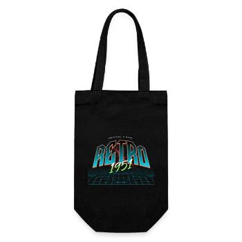1951 Year of birth Year of birth - Gift Bag for Bottles - black - Front
