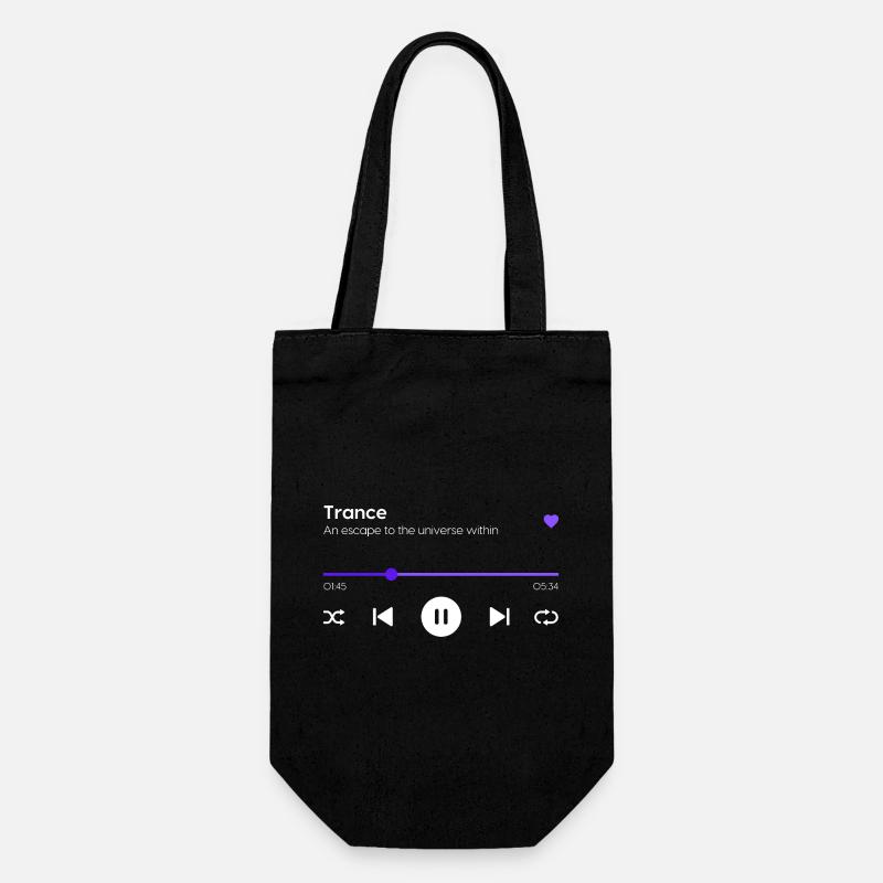 Trance - Gift Bag for Bottles - black