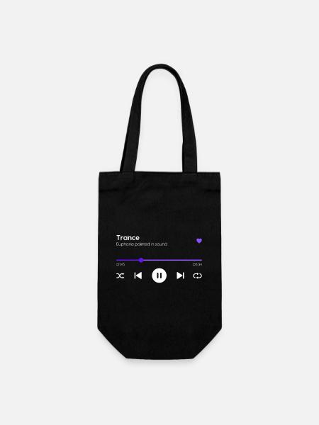 Trance - Geschenkbeutel für Flaschen - Schwarz