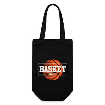 Basketball Basketballer - Geschenkbeutel für Flaschen - Schwarz - Vorne