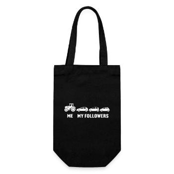 Me and my followers tractor t-shirt for farmer - Sac à bouteille - noir - Devant