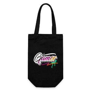 Gamer Gaming - Geschenkbeutel für Flaschen - Schwarz - Vorne