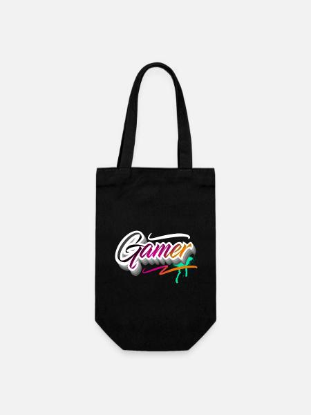 Gamer Gaming - Geschenkbeutel für Flaschen - Schwarz