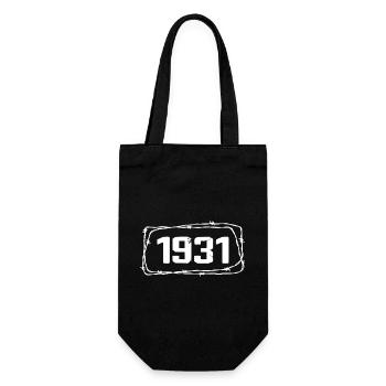 Vintage Made In 1931 - 93 Year Anniversary - Gift Bag for Bottles - black - Front