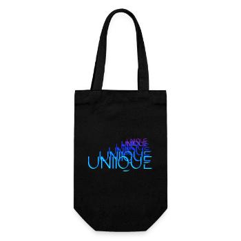 Unique - Geschenkbeutel für Flaschen - Schwarz - Vorne