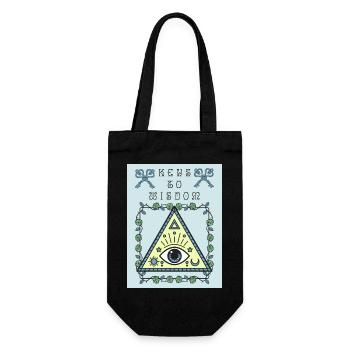 Troisième œil, l’œil qui voit tout, occulte - Sac à bouteille - noir - Devant