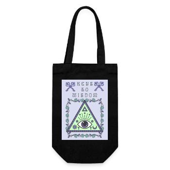 Third Eye, The All Seeing Eye, Occult - Gift Bag for Bottles - black - Front