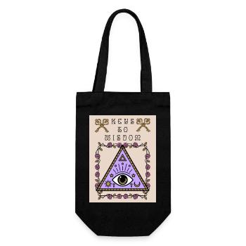 Third eye, the all-seeing eye, occult - Gift Bag for Bottles - black - Front