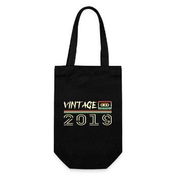 2019 Original 2019 Retro Geburtstagsgeschenk 2019 - Geschenkbeutel für Flaschen - Schwarz - Vorne