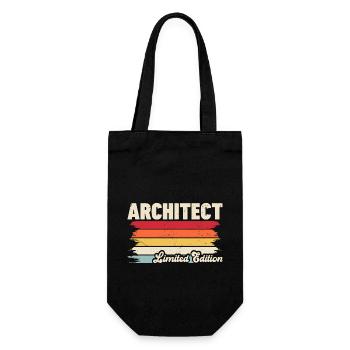 Architekt - Geschenkbeutel für Flaschen - Schwarz - Vorne