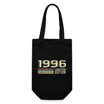 Born in 1996 Birthday 1996 Vintage 1996 - Gift Bag for Bottles - black - Front