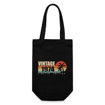 1974 Année D’anniversaire Millésime Original 1974 - Sac à bouteille - noir - Devant