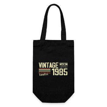 1985 Vintage Rétro Cadeau D'anniversaire 1985 - Sac à bouteille - noir - Devant