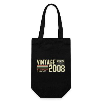 2008 Vintage Rétro Cadeau D'anniversaire 2008 - Sac à bouteille - noir - Devant