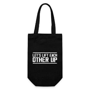 Let's Lift Each Other Up Positive Workout Gym - Sac à bouteille - noir - Devant