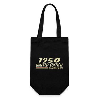 Cadeau D'anniversaire 1950 Idée Cadeau 1950 - Sac à bouteille - noir - Devant