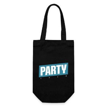 Party Crew - Geschenkbeutel für Flaschen - Schwarz - Vorne