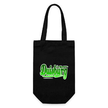 Duisburg - Geschenkbeutel für Flaschen - Schwarz - Vorne