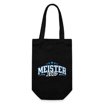 Meister 2026 - Geschenkbeutel für Flaschen - Schwarz - Vorne