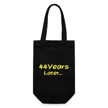 44 Years Later Funny Birthday Gifts, 44th Birthday - Gift Bag for Bottles - black - Front